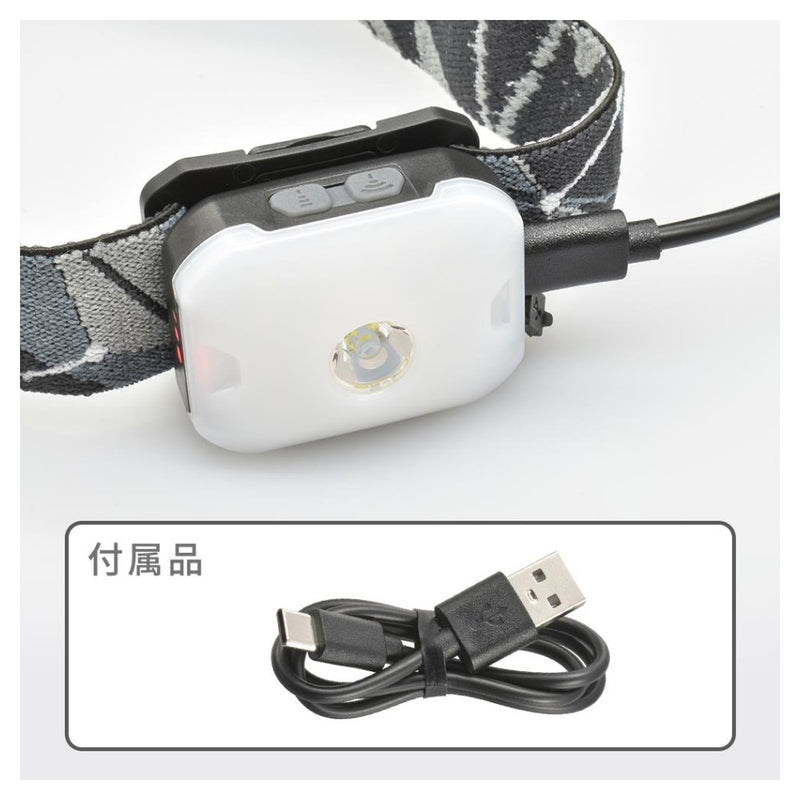 オーム電機 LEDヘッドランプ 面発光 スポット点灯 270ルーメン