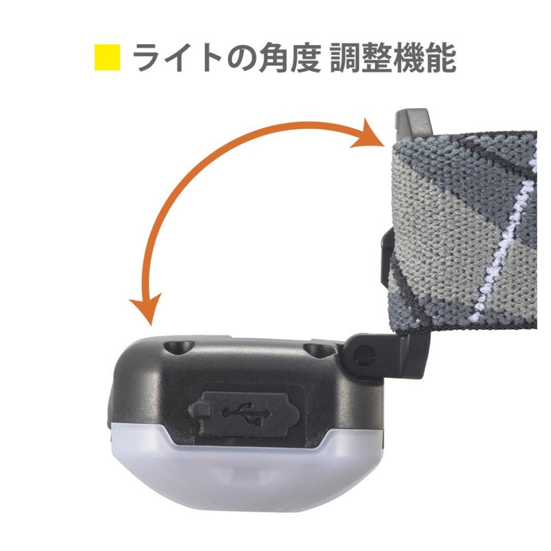 オーム電機 LEDヘッドランプ 面発光 スポット点灯 270ルーメン