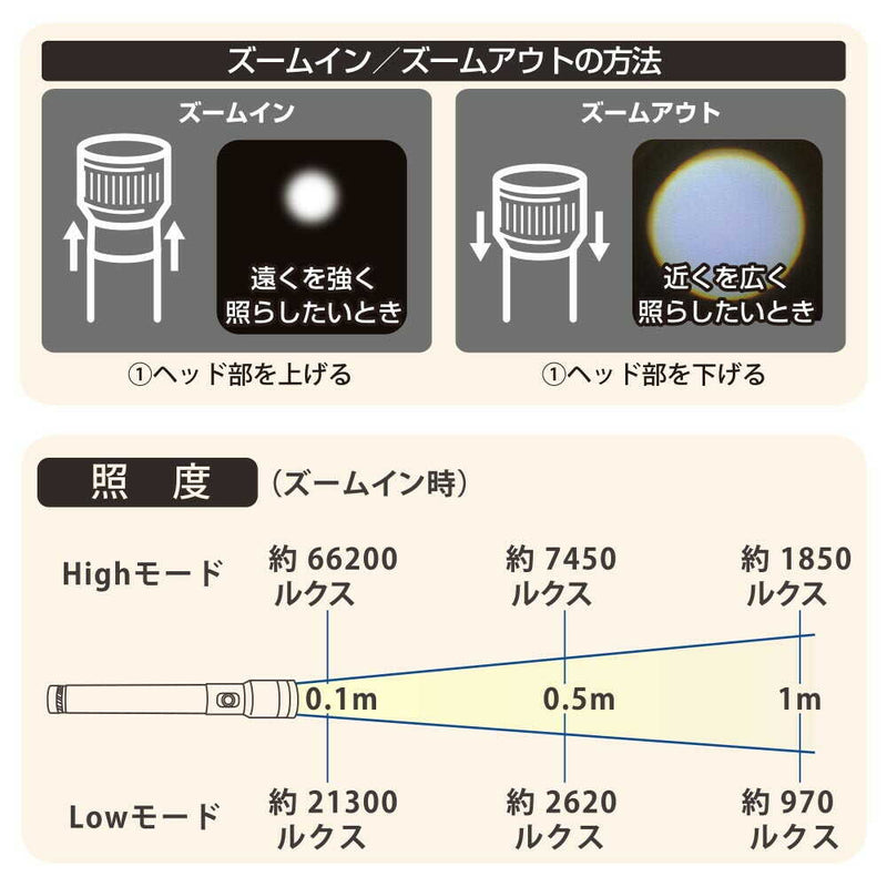 オーム電機 LEDライト 300ルーメン