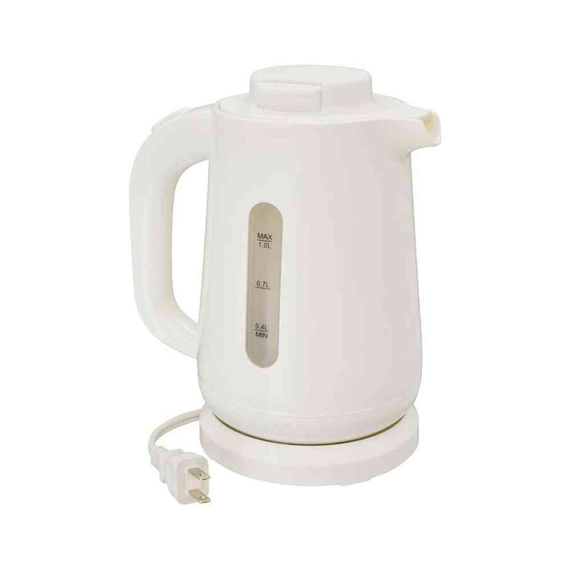 オーム電機 お湯がこぼれにくいケトル 1リットル