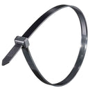 オーム電機 ワイドタイ 耐候性 430mm 黒 09-1945 30本入