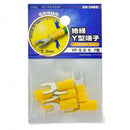 オーム電機 絶縁Y型端子 YF-5.5-5  DZ-YF5.5-5／A7 7個入