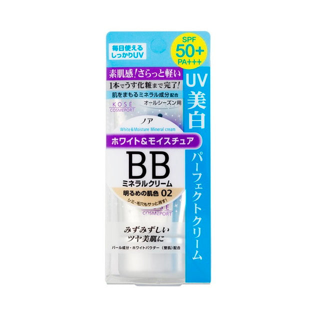 コーセーコスメポート ノア ホワイト＆モイスチュアBBミネラルクリームUV02SPF50＋ 50g