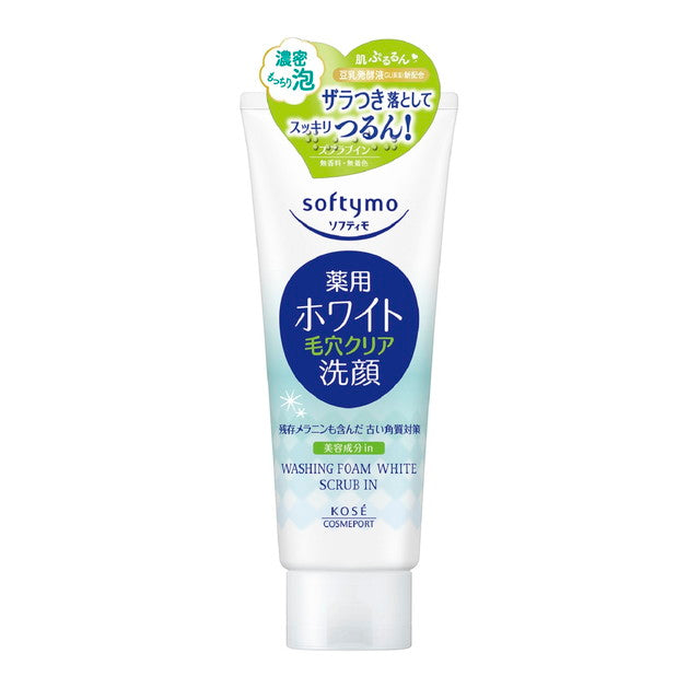 [Quasi-drug] Kose Cosmeport Softymo Medicated Face Wash Foam White Scrub In 150g