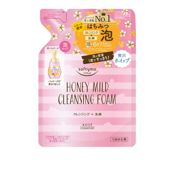 Kose Cosmeport Softymo Cleansing Foam Honey Mild Refill 170ml