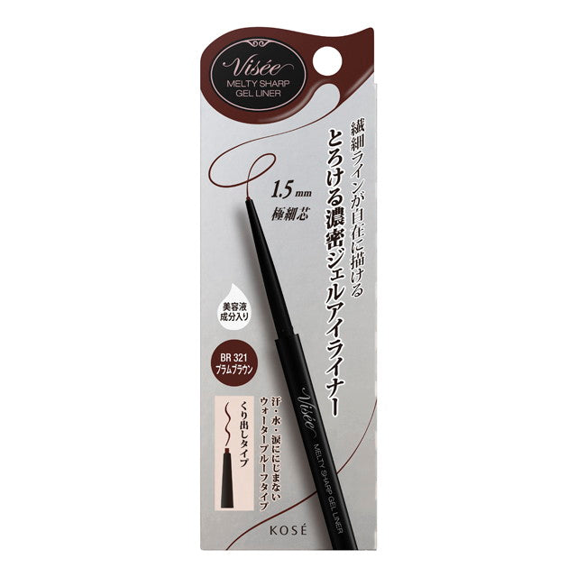 Kose Viceriche Melty Sharp Gel Liner BR321 Plum Brown