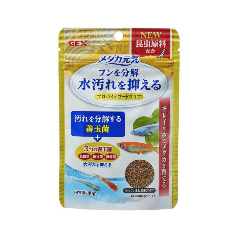 ジェックス メダカ元気 プロバイオフードクリア 40g