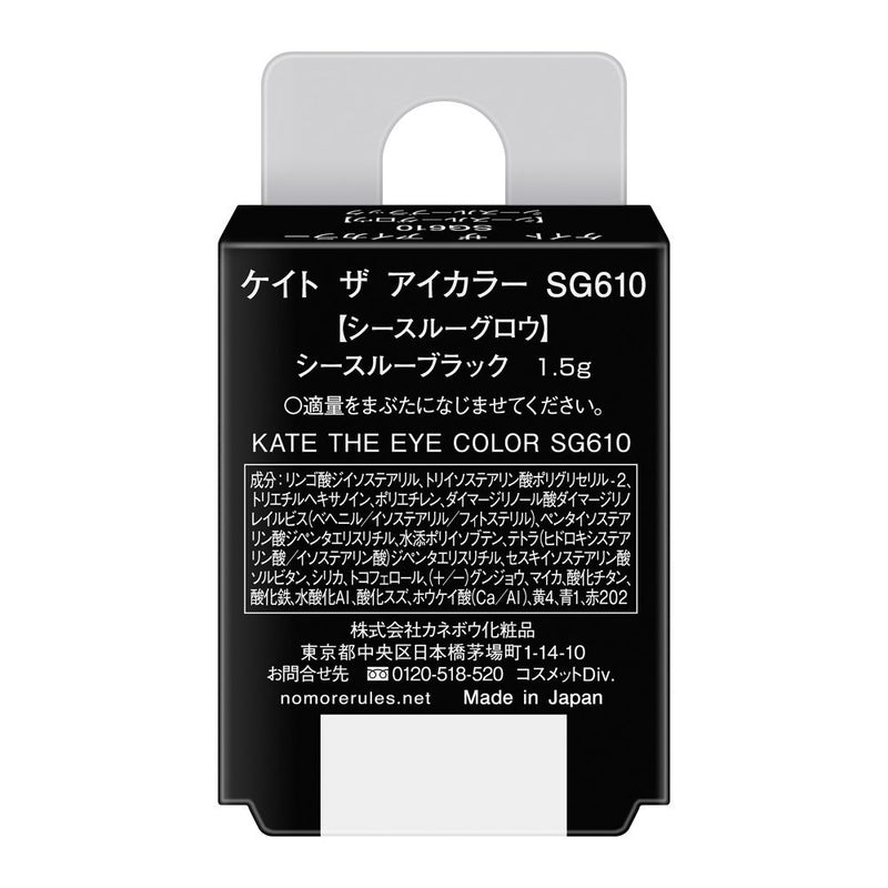 カネボウ KATE（ケイト）ザ アイカラー SG610 シースルーブラック