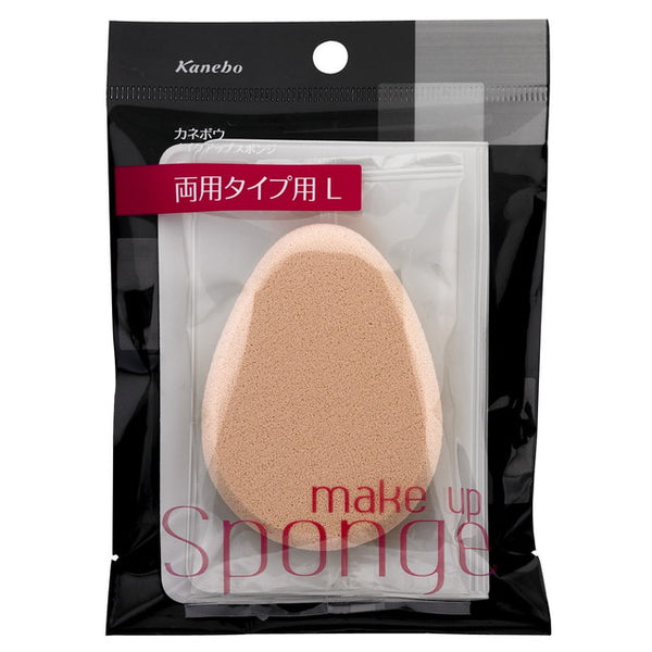 Kanebo Makeup Sponge Dual-use Type L 1 piece