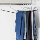 シンコハンガー すべらないハンガー スラックスハンガー PVC ブラック 2本組