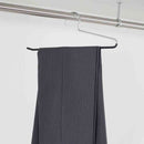 シンコハンガー すべらないハンガー スラックスハンガー PVC ブラック 2本組