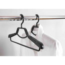 シンコハンガー F-Fit 形態安定シャツ用ハンガー ブラック  2本組