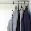 シンコハンガー ベストライン Wスペースフック5本組 ブラック