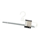 シンコハンガー モノクローゼット スラックスハンガー ホワイト 2本組