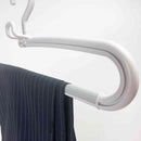 シンコハンガー モノクローゼット スラックスハンガー グレー  2本組