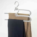 シンコハンガー モノクローゼット スラックスハンガー グレー  2本組