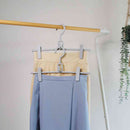 シンコハンガー モノクローゼット スカートハンガー グレー 2本組