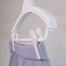 シンコハンガー モノクローゼット トップスハンガー クリップバー ホワイト