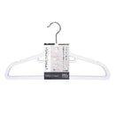シンコハンガー モノクローゼット シャツハンガーフロッキー ホワイト 6本組