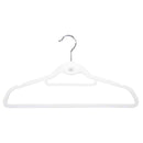 シンコハンガー モノクローゼット シャツハンガーフロッキー ホワイト 6本組