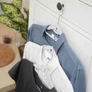 シンコハンガー モノクローゼット シャツハンガーフロッキー ホワイト 6本組