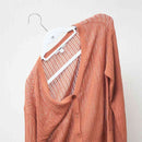 シンコハンガー モノクローゼット シャツハンガーフロッキー ホワイト 6本組