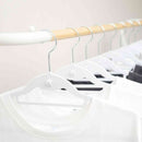 シンコハンガー モノクローゼット シャツハンガーフロッキー ホワイト 6本組