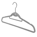 シンコハンガー モノクローゼット シャツハンガーフロッキー グレー 6本組