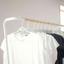 シンコハンガー モノクローゼット シャツハンガーフロッキー グレー 6本組