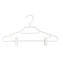 シンコハンガー モノクローゼット シャツハンガークリップ ホワイト  3本組