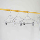 シンコハンガー モノクローゼット シャツハンガークリップ グレー  3本組