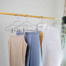 シンコハンガー モノクローゼット シャツハンガークリップ グレー  3本組