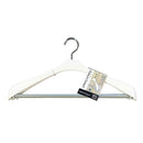 シンコハンガー モノクローゼット スーツハンガースリムストップ ホワイト  2本組