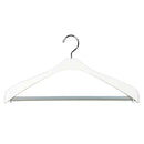 シンコハンガー モノクローゼット スーツハンガースリムストップ ホワイト  2本組
