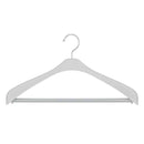 シンコハンガー モノクローゼット スーツハンガースリムストップ グレー 2本組