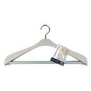 シンコハンガー モノクローゼット スーツハンガースリムストップ グレー 2本組