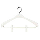 シンコハンガー モノクローゼット スーツハンガースリムクリップ ホワイト  2本組