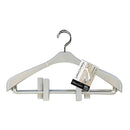 シンコハンガー モノクローゼット スーツハンガースリムクリップ グレー 2本組