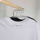 シンコハンガー モノクローゼット シャツハンガーノンスリップ グレー 5本組