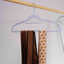 シンコハンガー モノクローゼット シャツハンガーラバー ホワイト  5本組