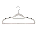 シンコハンガー モノクローゼット シャツハンガーラバー グレー  5本組