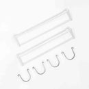 シンコハンガー モノクローゼット V字スペースフック ホワイト 2個組