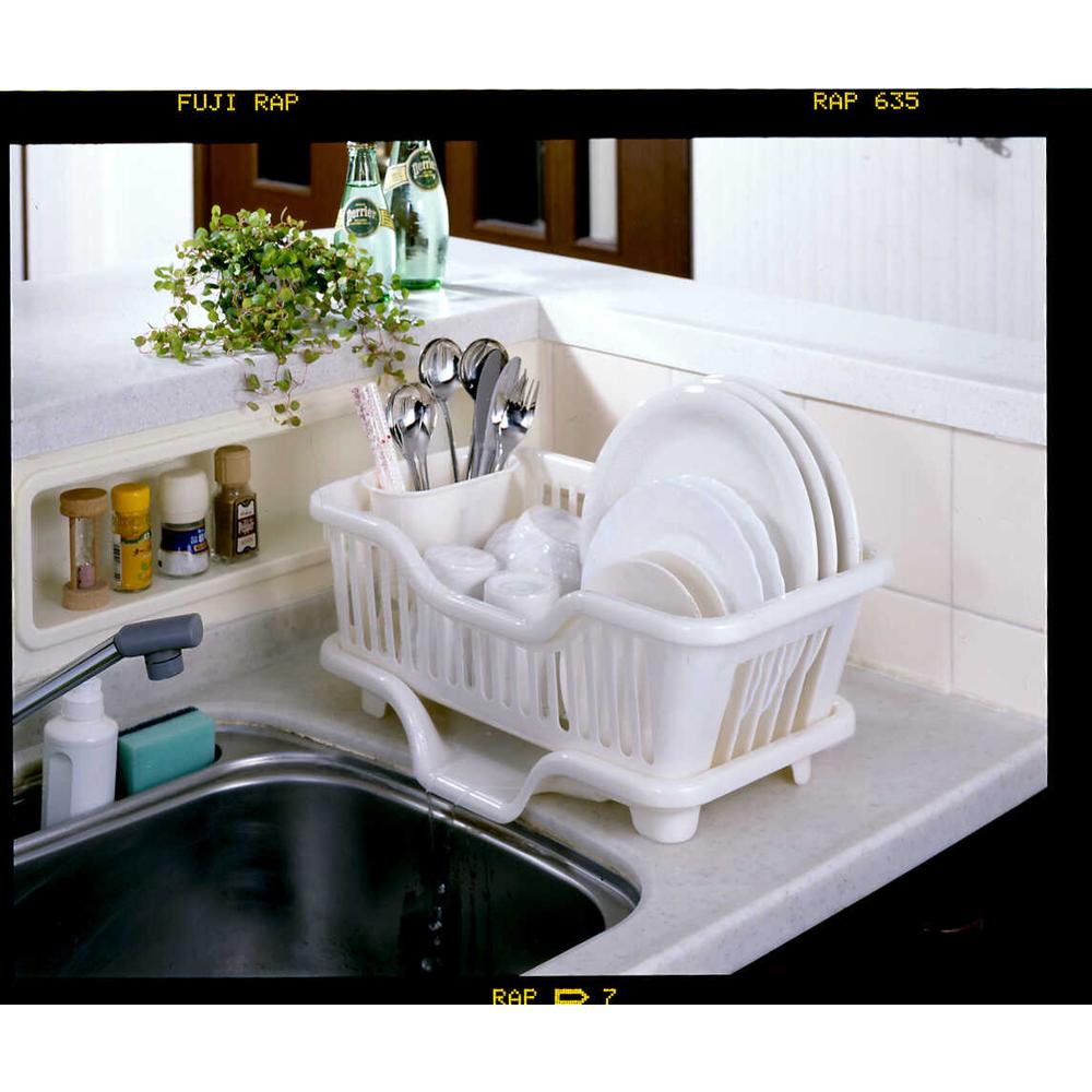 サンコープラスチック 皿立て水切りかご 流 No.3 縦型 スリム 1個