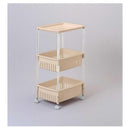 サンコープラスチック ルーチェワゴン TM-21 3段 ワイド 1個