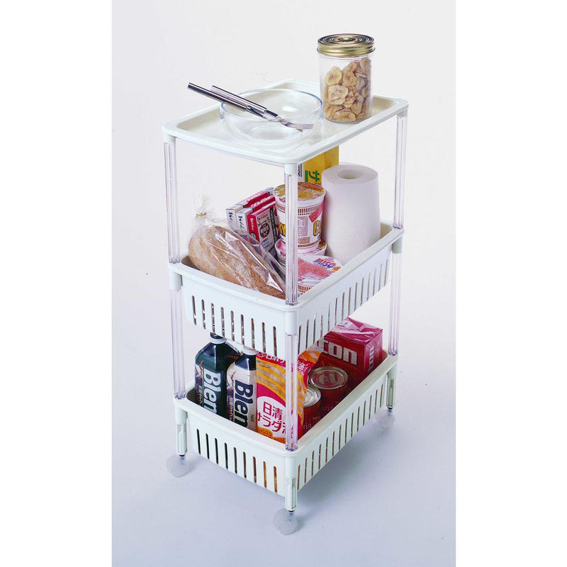 Sanko Plastic Luce Wagon TM-21 3-tier wide 1 piece