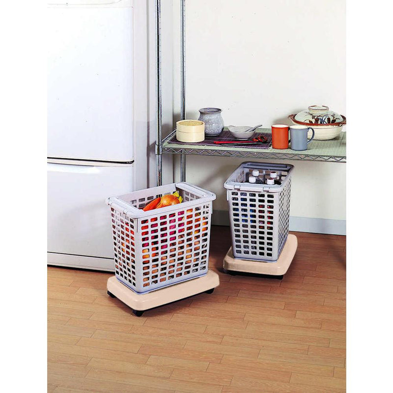 Sanko Plastic Cart with Casters Rakugoro L 1 piece