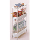 サンコープラスチック ルーチェワゴンスリム3段 オフホワイト