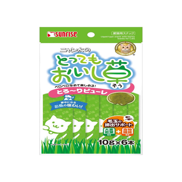 マルカン サンライズ ニャン太のとってもおいし草 とろ～りピューレ 10g×6本