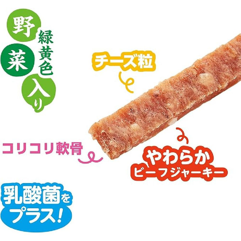 マルカン サンライズ ゴン太のうま味牛とチーズ＆つぶつぶ軟骨入りジャーキー 緑黄色野菜入り 420g