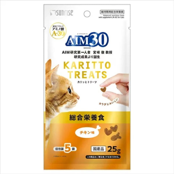 マルカン AIM30 カリッとトリーツ チキン味 総合栄養食 25g